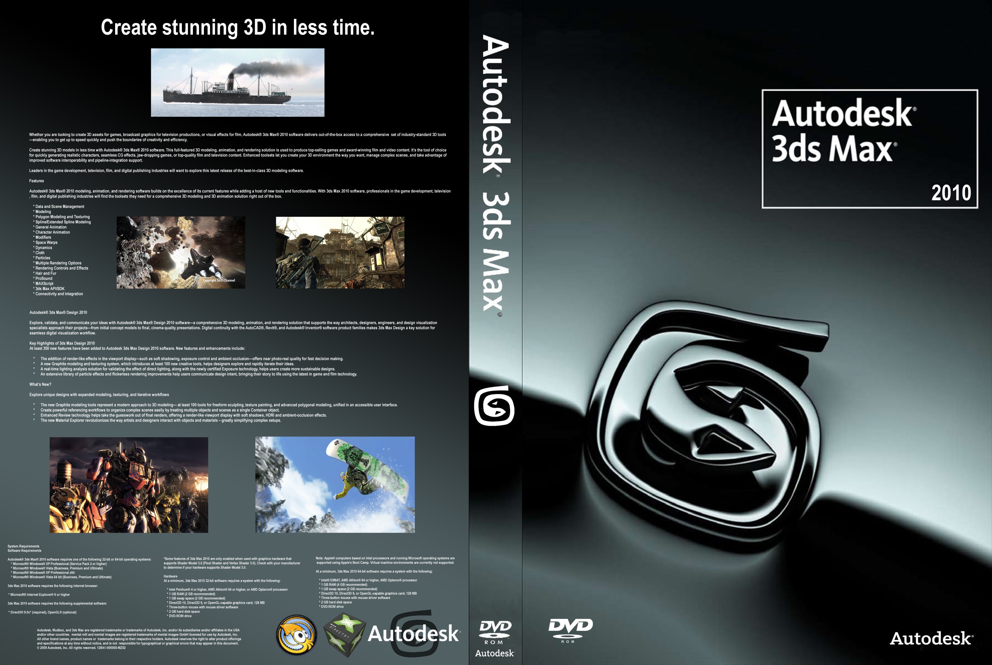 Скачать Autodesk 3D Max Studio (2011/PC/Русский) с торрента.