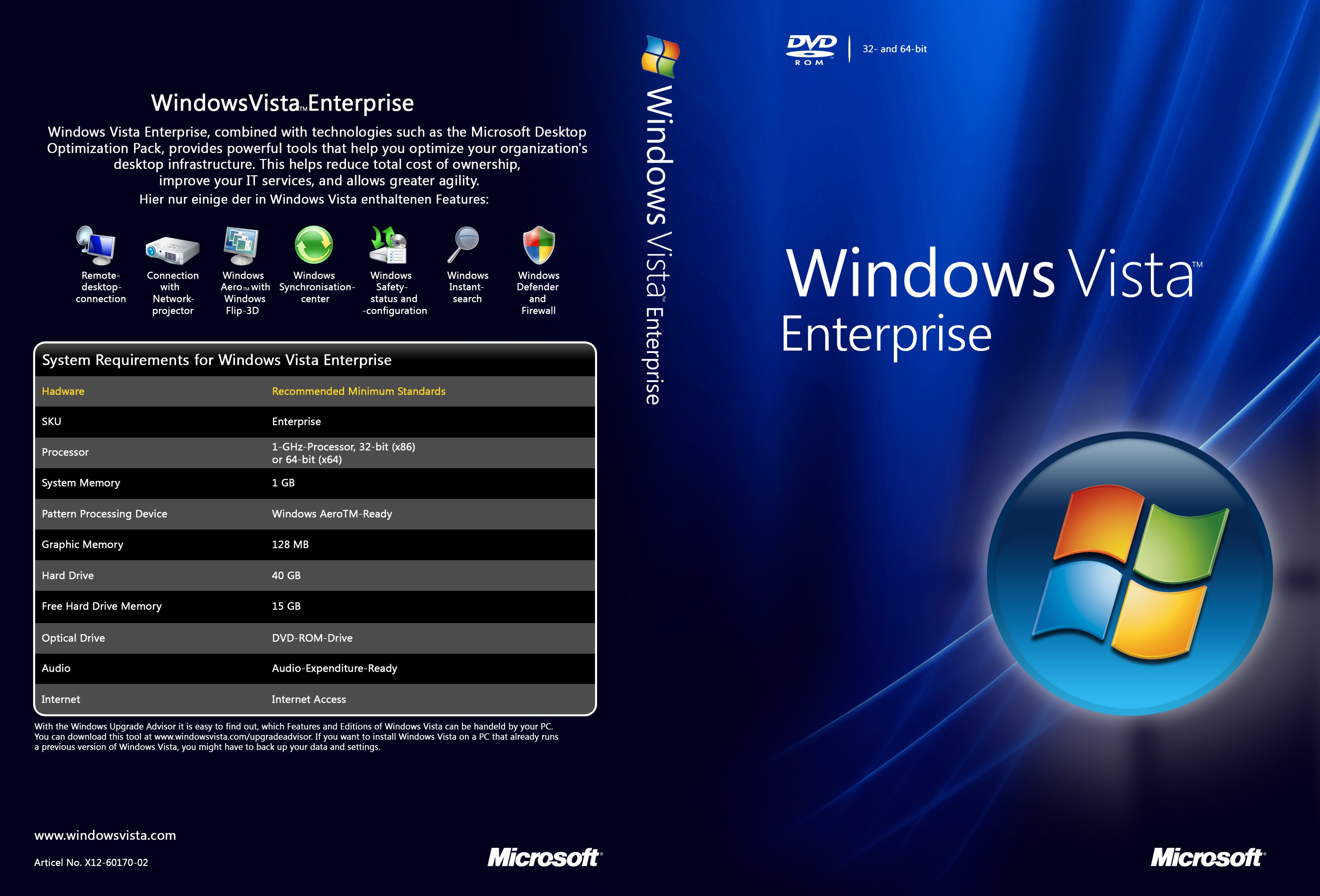 Windows Vista Business 64 bit